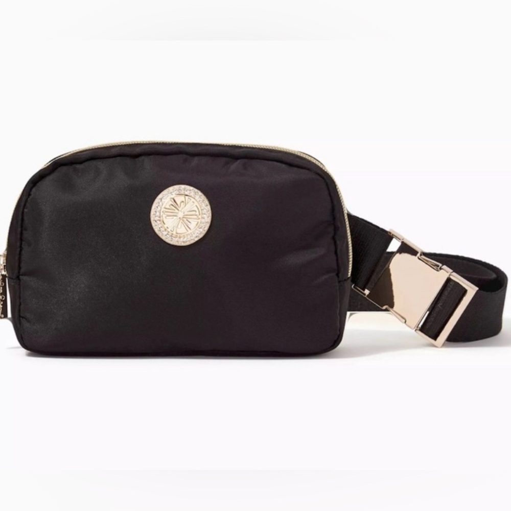 Lilly Pulitzer Jeannie Belt Bag- Black NWT